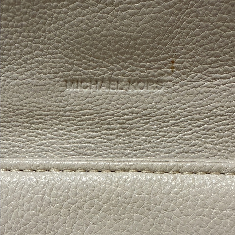 Michael Kors Beige Leather Wallet with Buckle - Picture 10 of 16